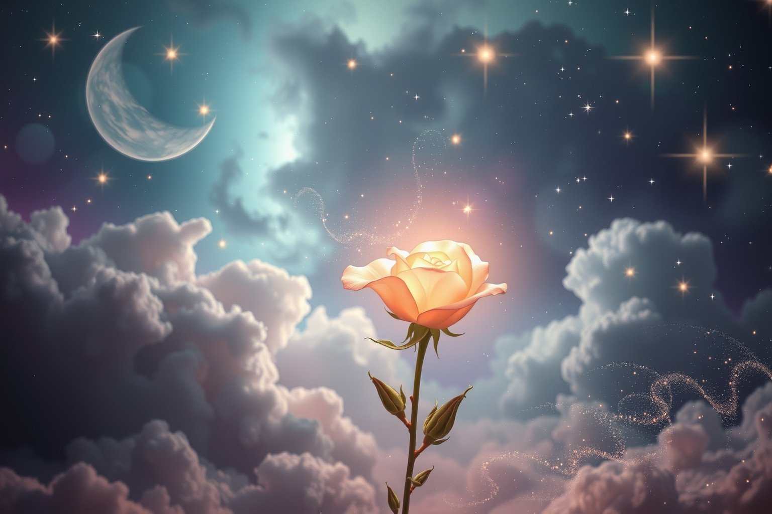 Rosenknospen symbolisieren im Traum oft unerfülltes Potenzial und Hoffnung.