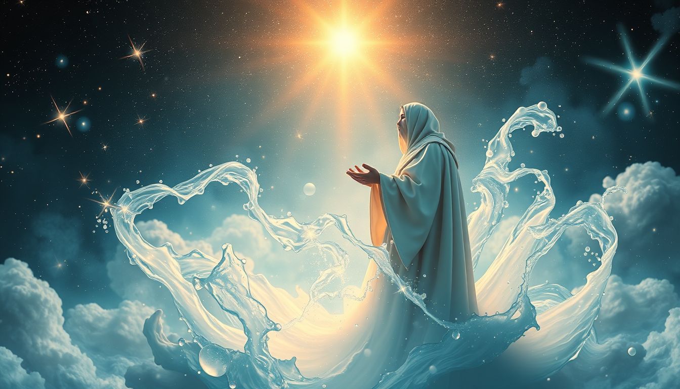 Ein Mesner leitet Taufgottesdienste und symbolisiert spirituelle Führung.