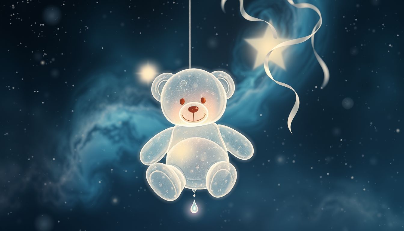 Ein weinender Teddybär symbolisiert tief verborgene Trauer und Sehnsucht.