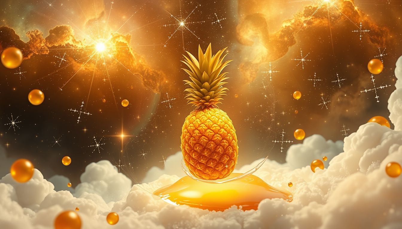 Eine süße Ananas im Traum symbolisiert unerwartete Freude und Glück.
