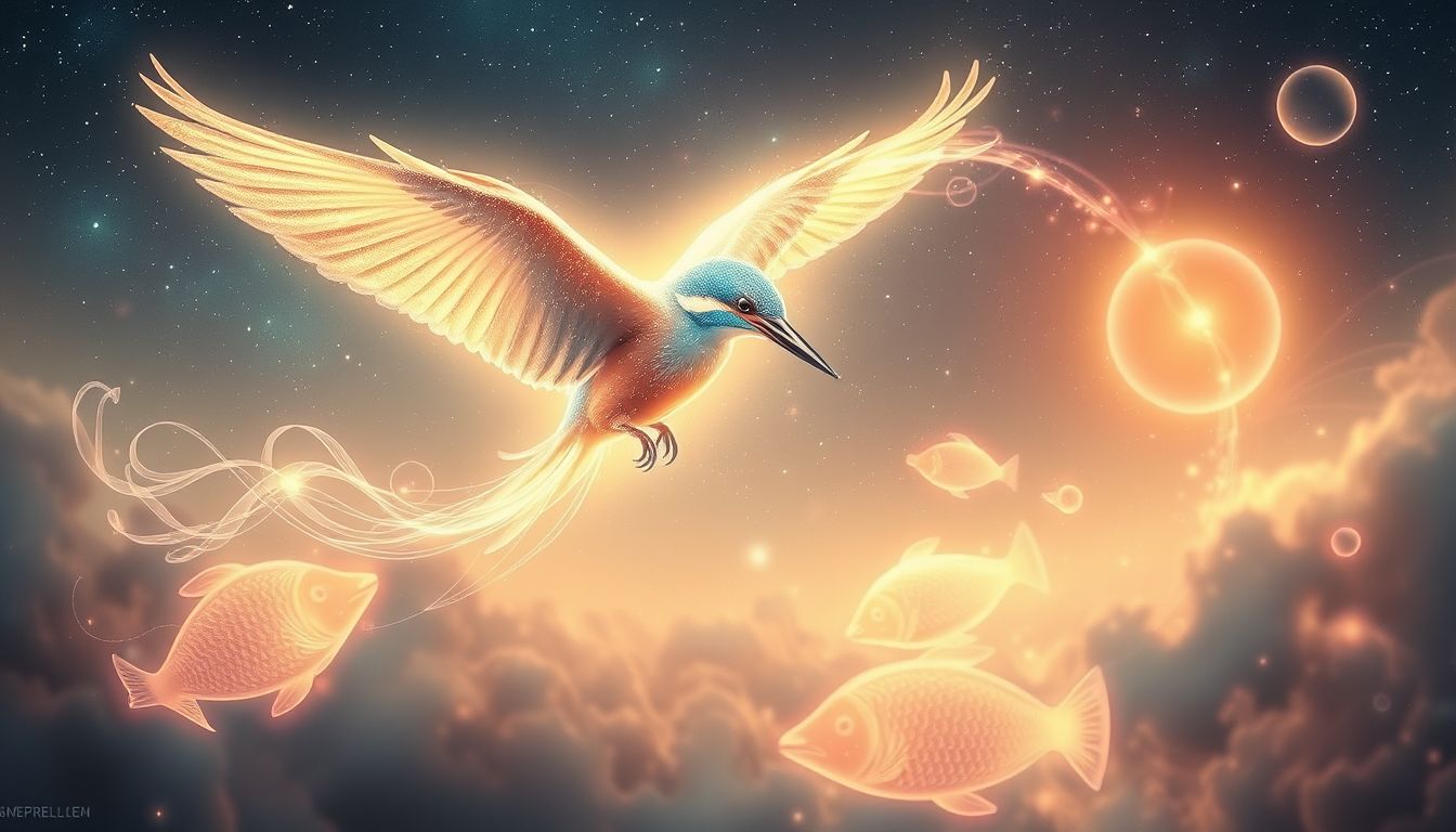 Ein Eisvogel im Traum symbolisiert Sehnsucht nach Klarheit und Erfolg.