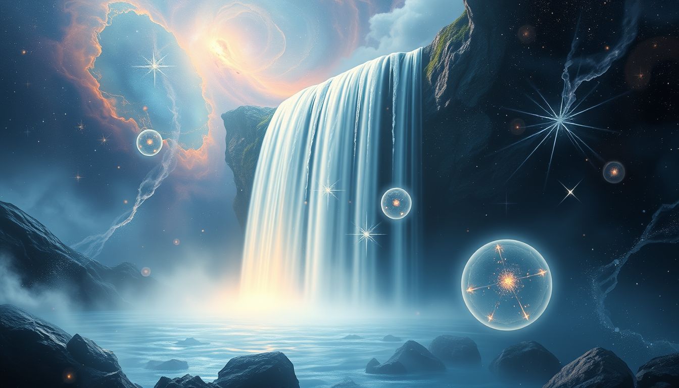 Ein Wasserfall symbolisiert im Traum emotionale Reinigung und Loslassen.