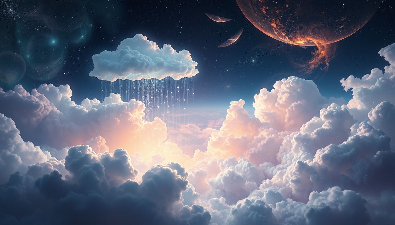 Wolkenbruch im Traum symbolisiert oft emotionale Erleichterung und Reinigung.