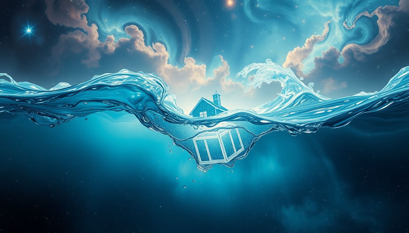 Träume von eindringendem Salzwasser symbolisieren emotionale Überwältigung und Angst.
