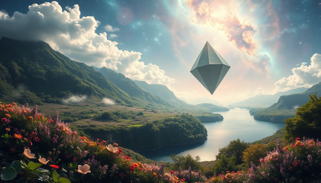 Eine blühende Fjordlandschaft symbolisiert Wachstum und innere Harmonie.