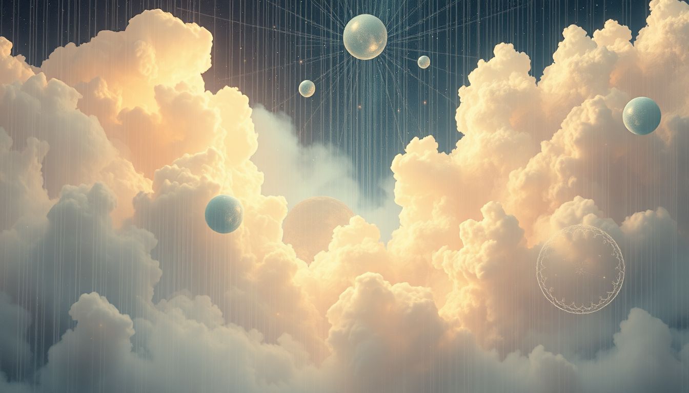 Ein Wolkenbruch im Traum symbolisiert plötzliches Kommunikationschaos im Alltag.