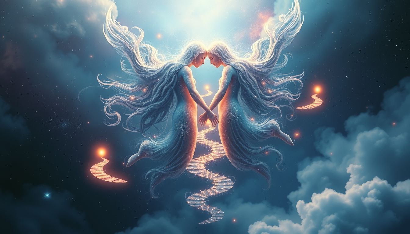 Der 18. Traum von Zwillingen symbolisiert innere Entscheidungsunsicherheit.