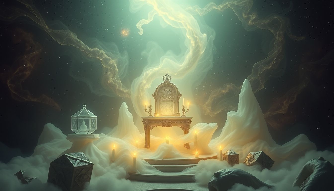 Ein Altar im Leichenhaus symbolisiert Übergang und spirituelle Reinigung.