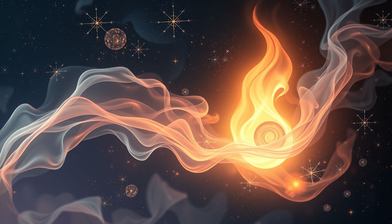 Ein bewegtes Wachslicht symbolisiert Veränderung und innere Dynamik.