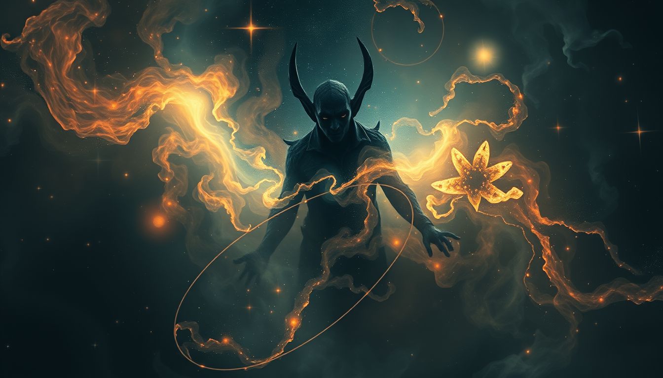Ein böser Elf symbolisiert oft innere Konflikte und Ängste.