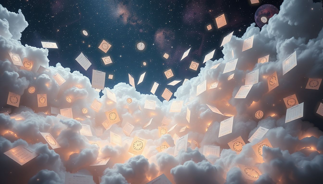 Ein voller Terminkalender im Traum symbolisiert Stress und Verantwortung.