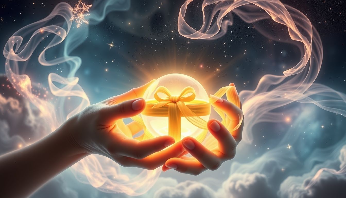 Das Geschenk-Einwickeln symbolisiert Vorfreude und unerfüllte Erwartungen.