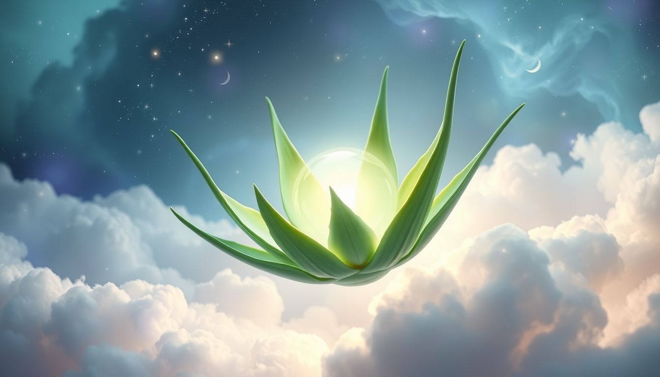 Das Träumen von Aloe Vera symbolisiert Heilung und Gesundheit.