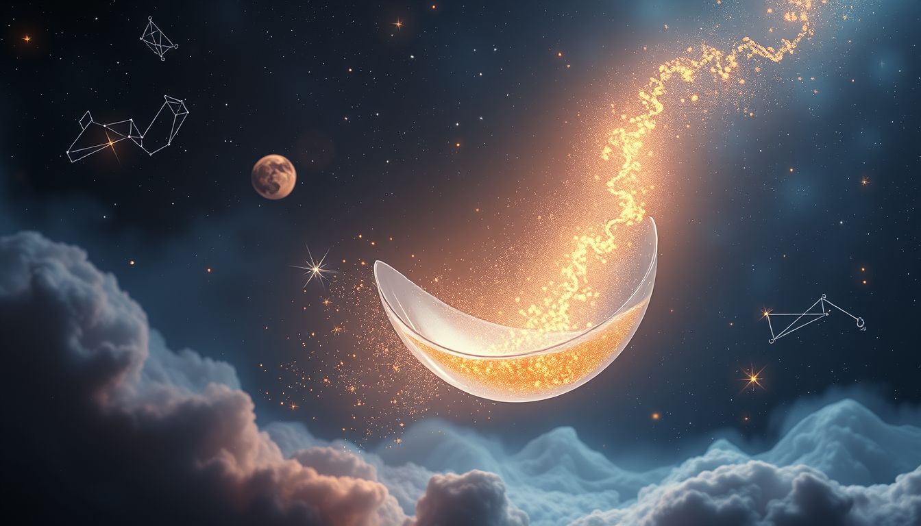 Der Traum, einen Behälter zu füllen, symbolisiert innere Erfüllung.