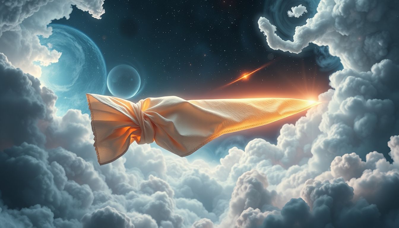 Eine Serviette als Waffe symbolisiert im Traum verborgene Konflikte.