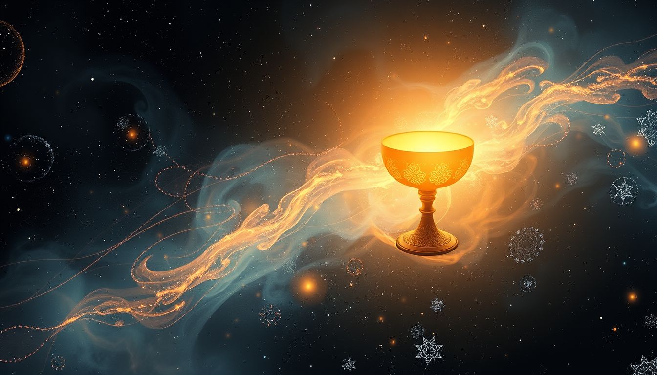 Der Gral als Lampe symbolisiert innere Erleuchtung und Wahrheitssuche.