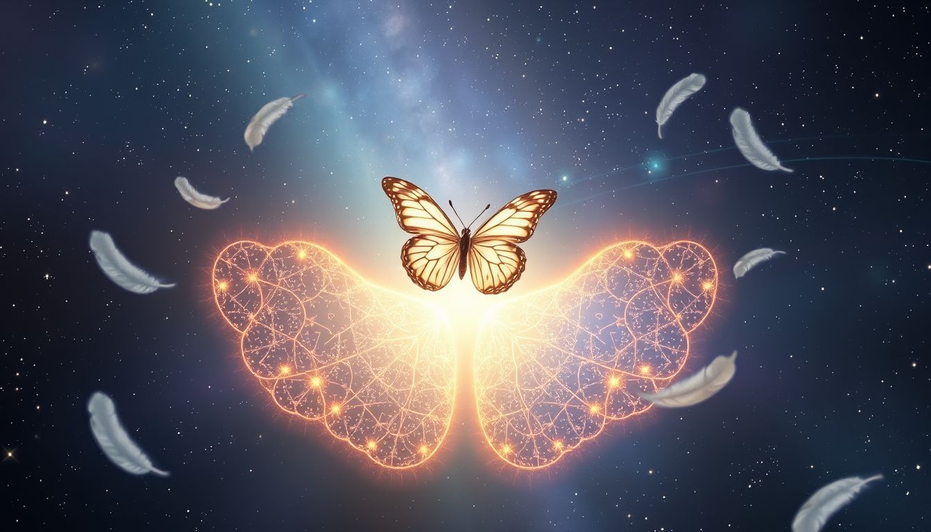 Ein Schmetterling am Schlüsselbein symbolisiert zarte emotionale Schutzbedürftigkeit.