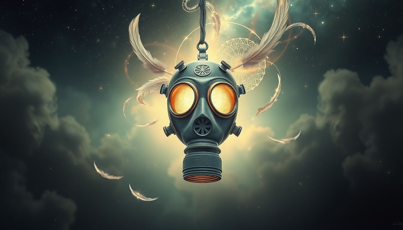 Der Fetisch mit Gasmaske symbolisiert Kontrolle und verborgene Sehnsüchte.