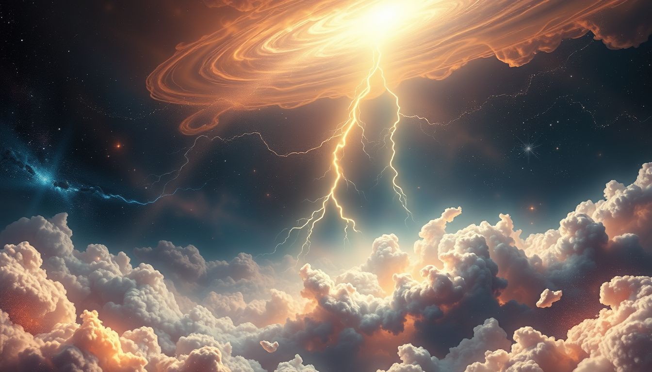 Ein Ungewitter im Traum warnt vor bevorstehenden Konflikten.