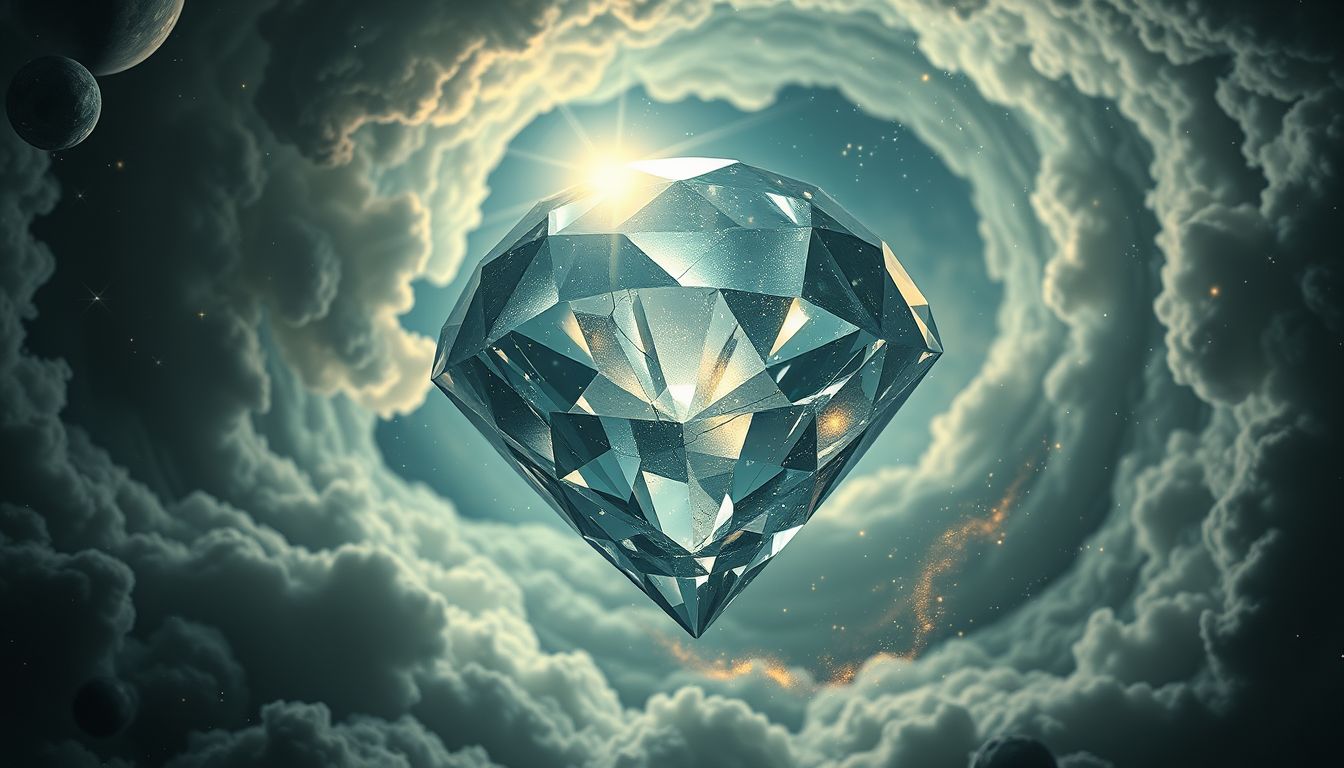 Ein Diamant, der Unglück bringt, warnt vor falschen Freunden.