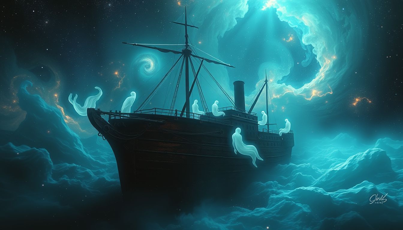 Träume von Geistern im Schiffswrack symbolisieren ungelöste innere Konflikte.