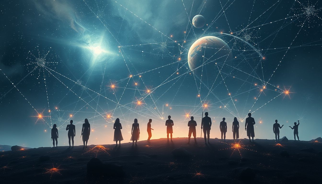 Der Traum von Gemeinschaft in der Steinzeit symbolisiert Zusammenhalt.