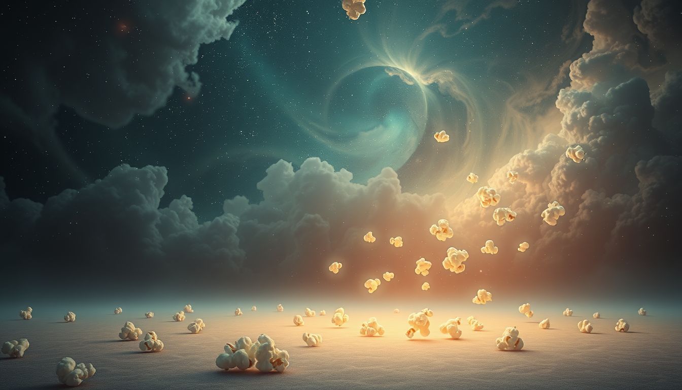 Träumen von Popcorn im leeren Raum symbolisiert innere Leere und Sehnsucht.