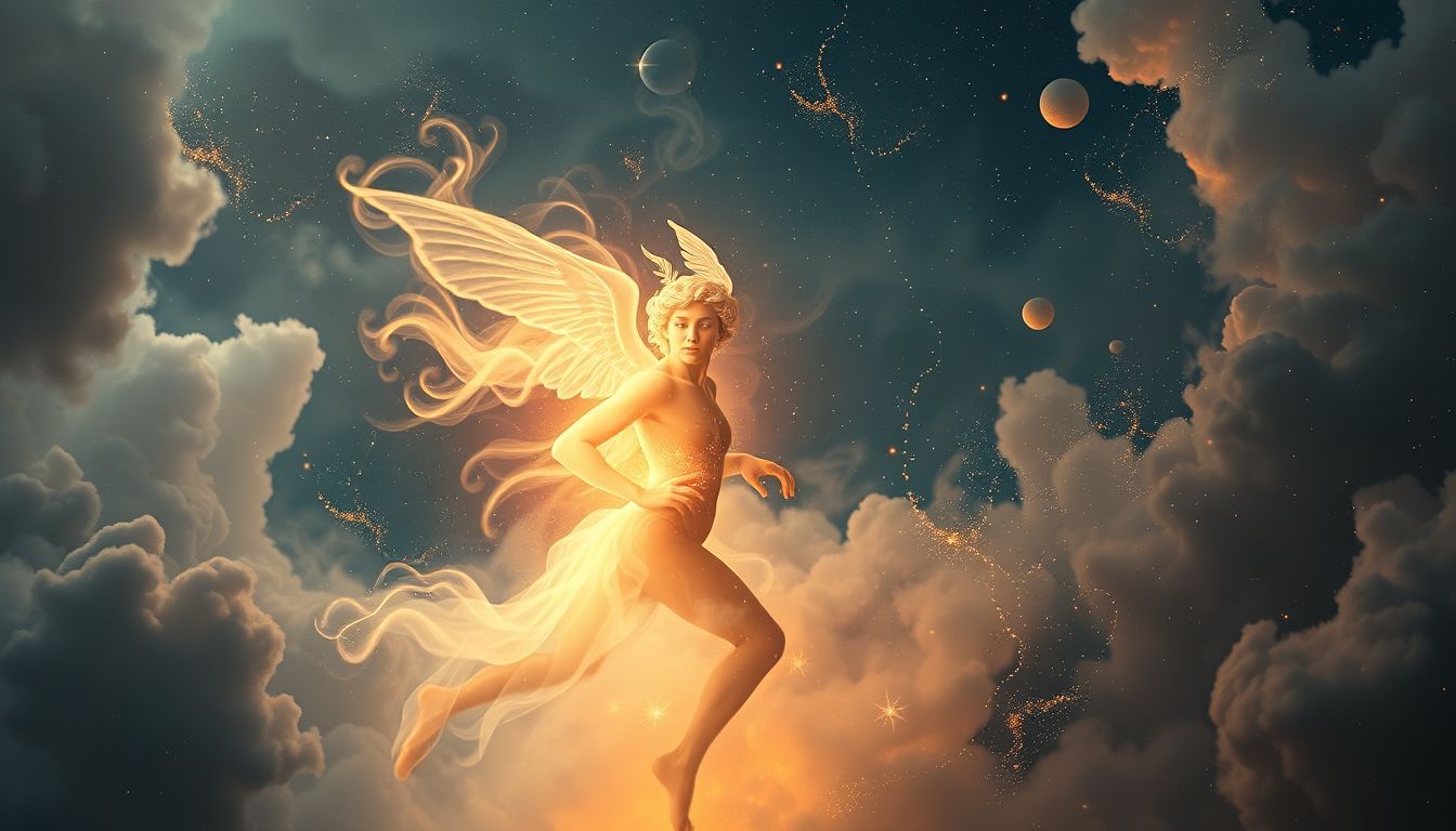 Ein Faun, der sich auflöst, symbolisiert vergängliche Wünsche.