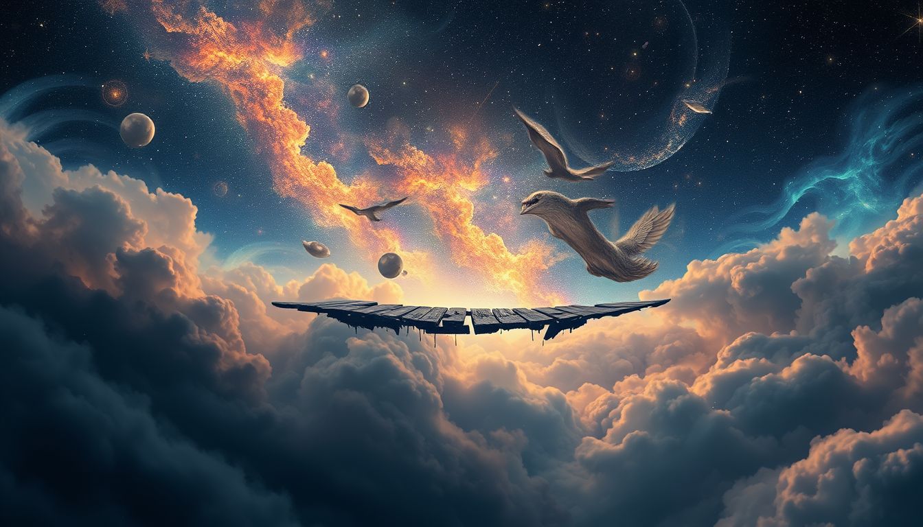 Ein baufälliger Brückentraum symbolisiert innere Unsicherheit und Ängste.