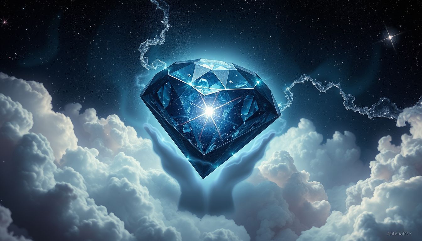Der verfluchte Diamant symbolisiert verborgene Gefahren und Versuchung.