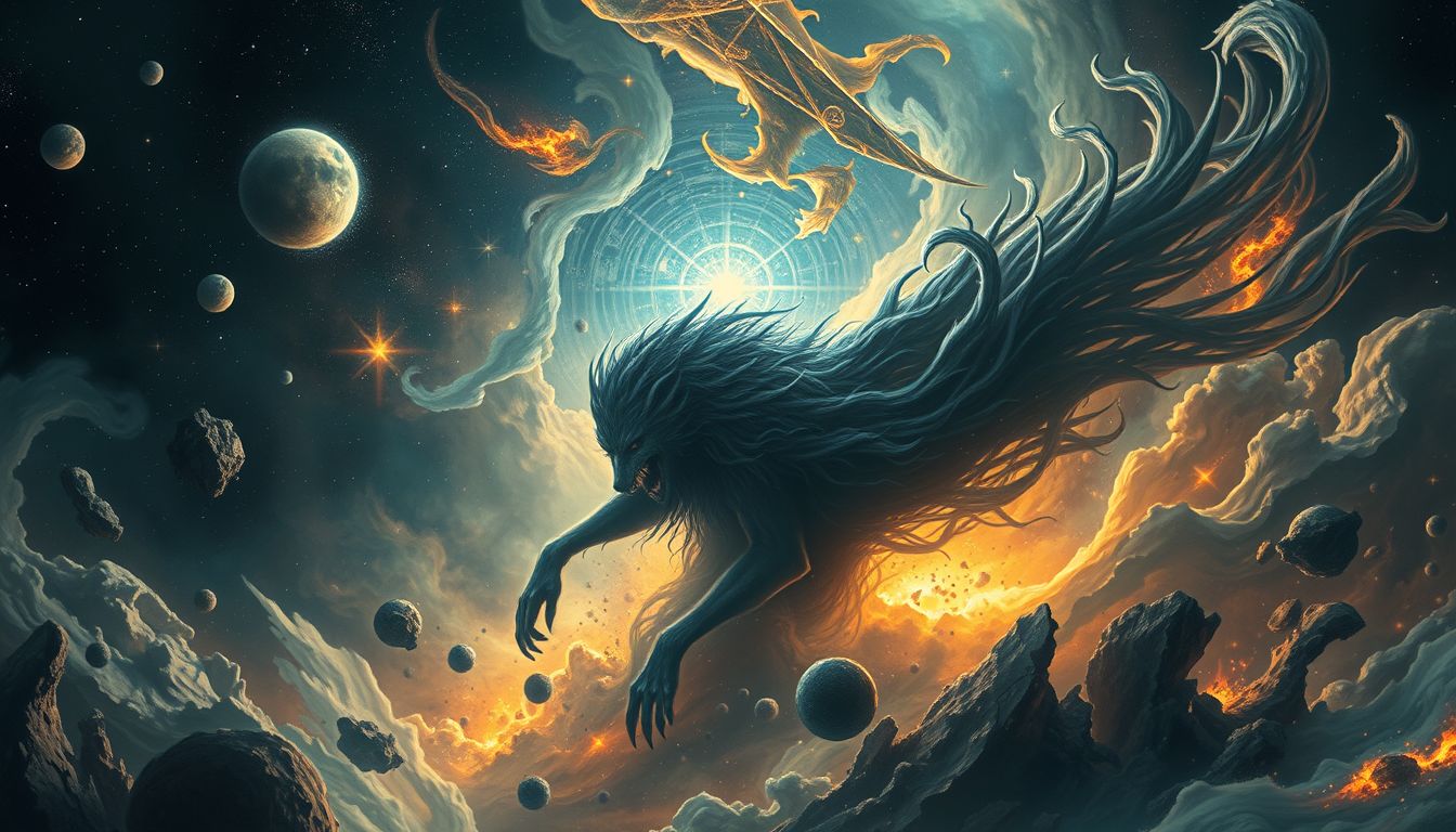 Der Fenriswolf symbolisiert unausweichliche Zerstörung und tiefste Ängste.