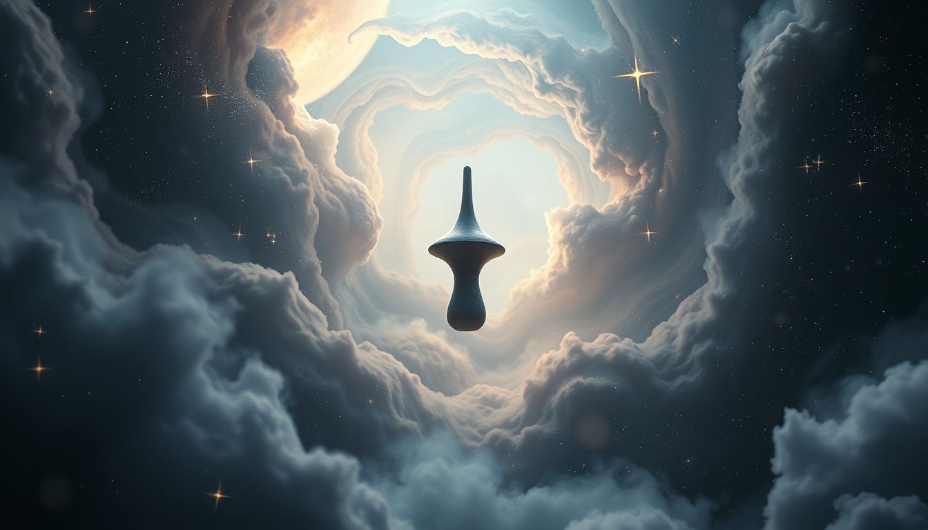 Der 32. Traum zeigt Ventile in surrealer, fremder Umgebung.