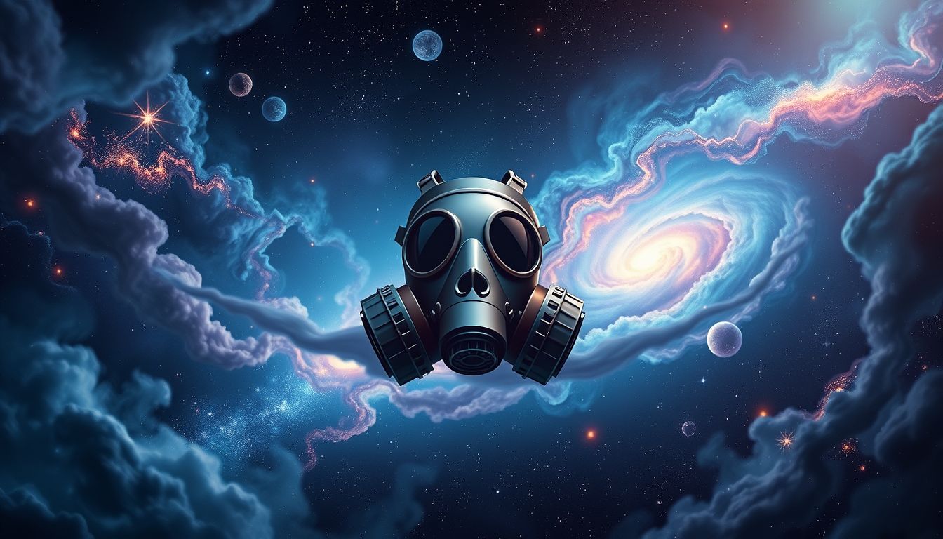 Die Gasmaske symbolisiert im 33. Traum den apokalyptischen Überlebenskampf.