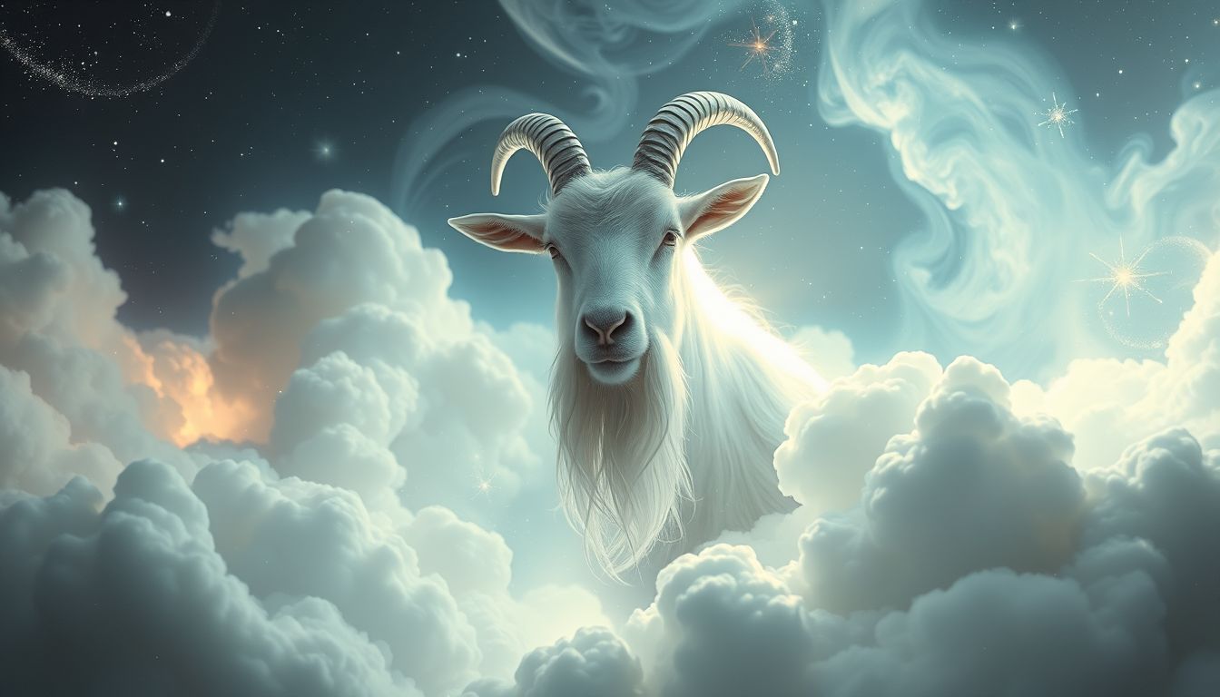 Ein weißer Ziegenbart symbolisiert Weisheit und Lebenserfahrung im Traum.