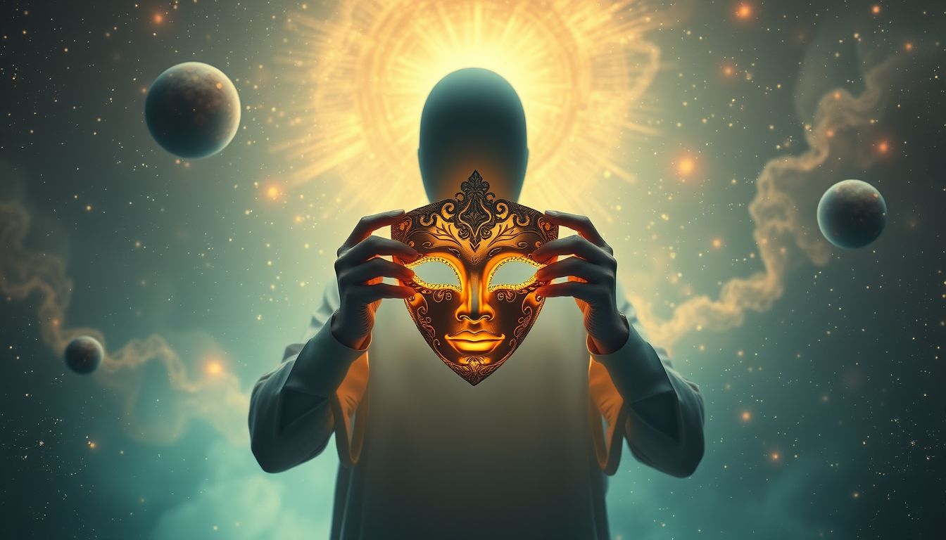 Eine Maske im Traum symbolisiert verborgene Gefühle oder Geheimnisse.