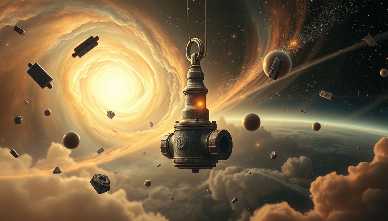 Ein rostiges Ventil symbolisiert unterdrückte Emotionen und Blockaden.