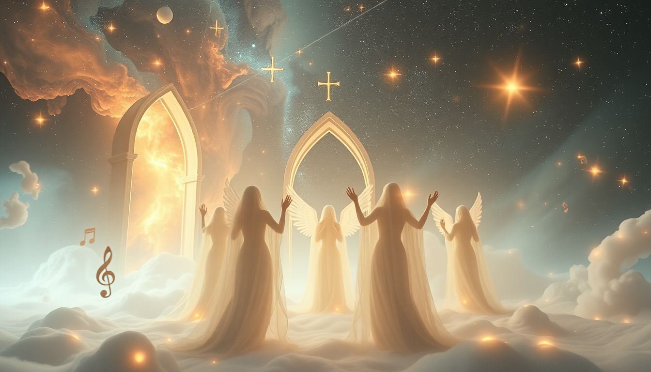 Der Kirchenchor im Freien symbolisiert Gemeinschaft und spirituelle Freiheit.