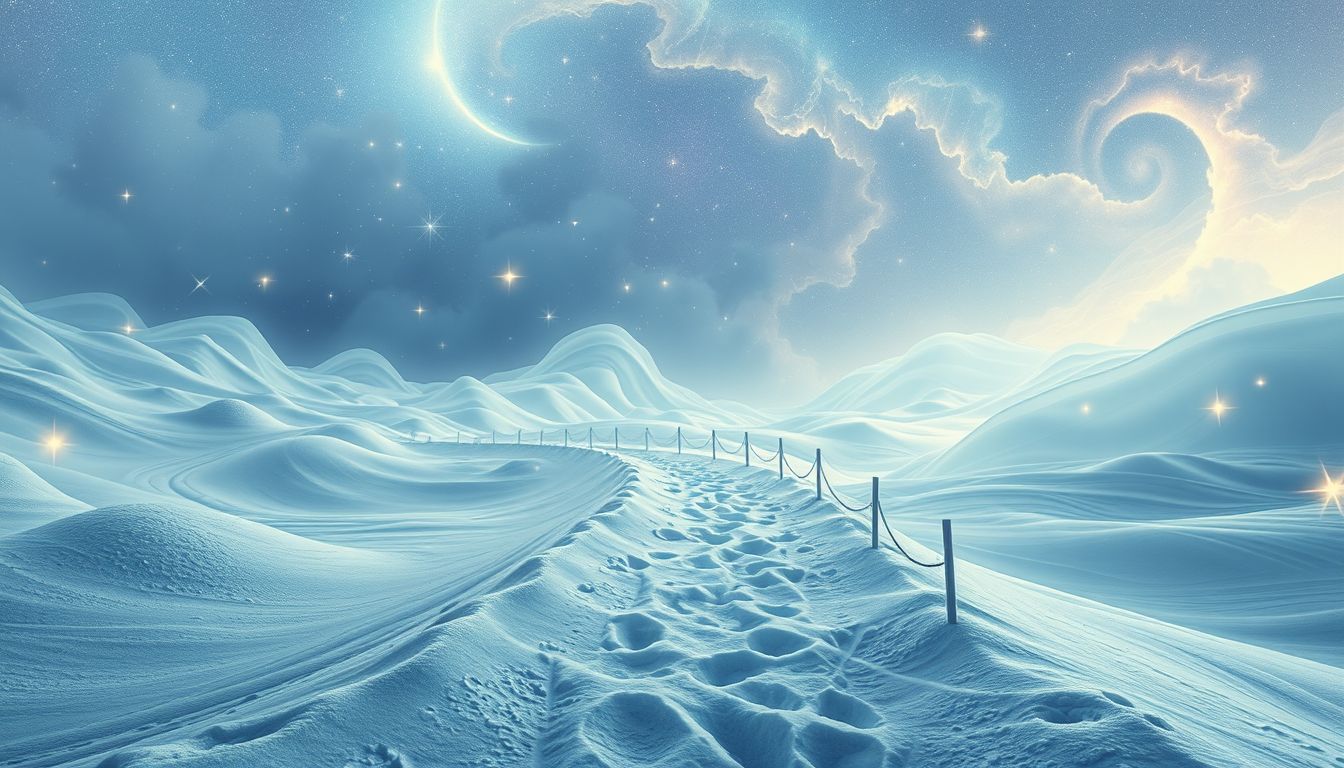 Schneeverwehungen symbolisieren oft überwundene Hindernisse im Traum.