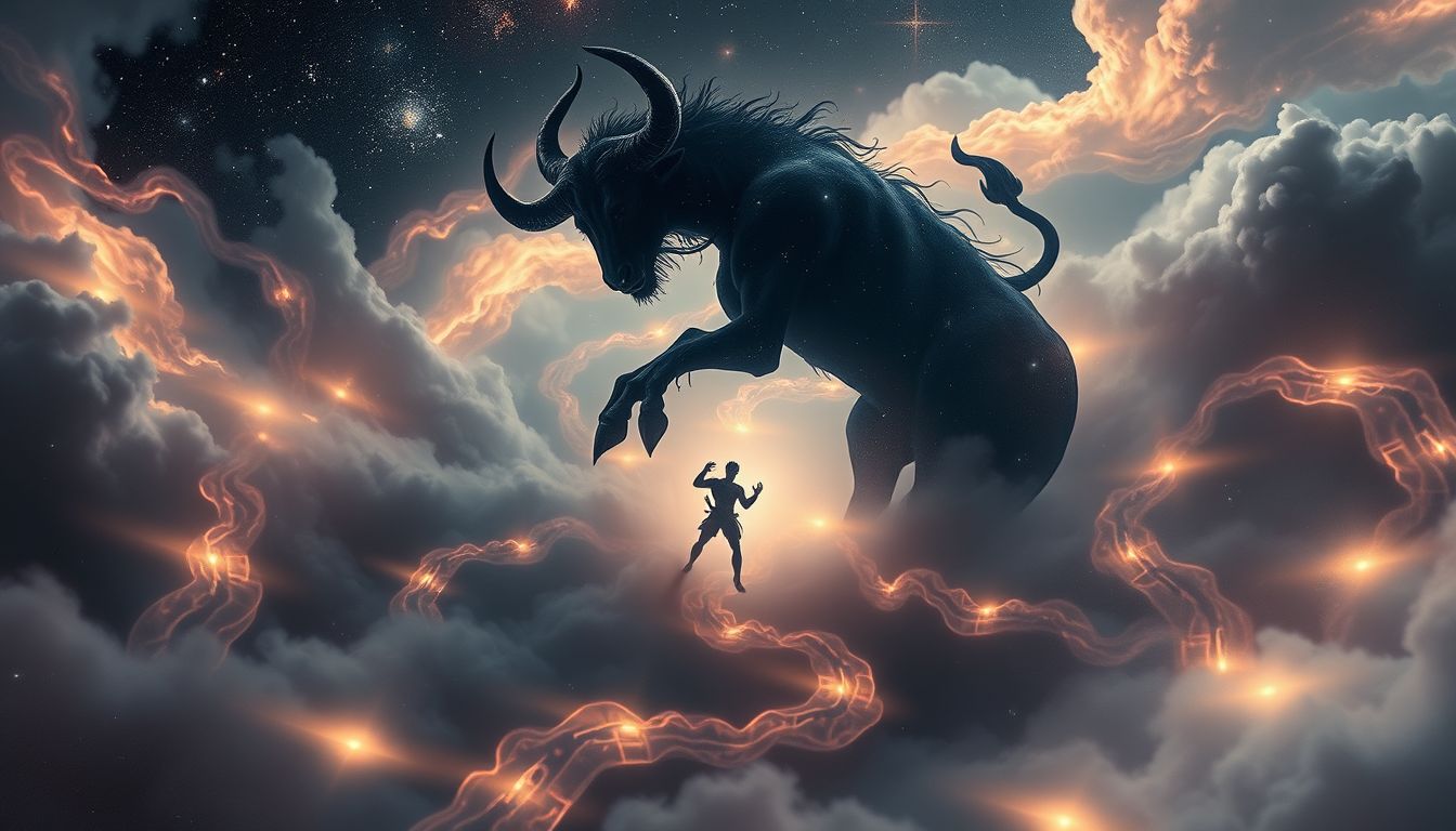 Der Minotaurus symbolisiert unterdrückte Aggression im Labyrinth des Unbewussten.