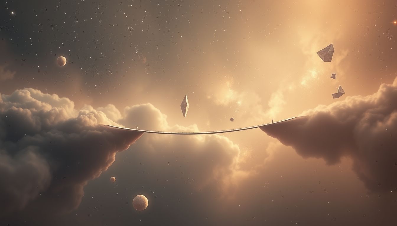 Der Traum von schmaler Brücke symbolisiert Risiko und Vorsicht.