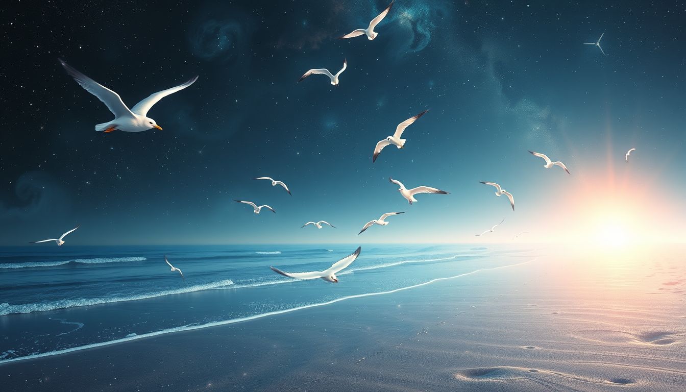 Möwen im Traum symbolisieren Freiheit und Sehnsucht nach Weite.