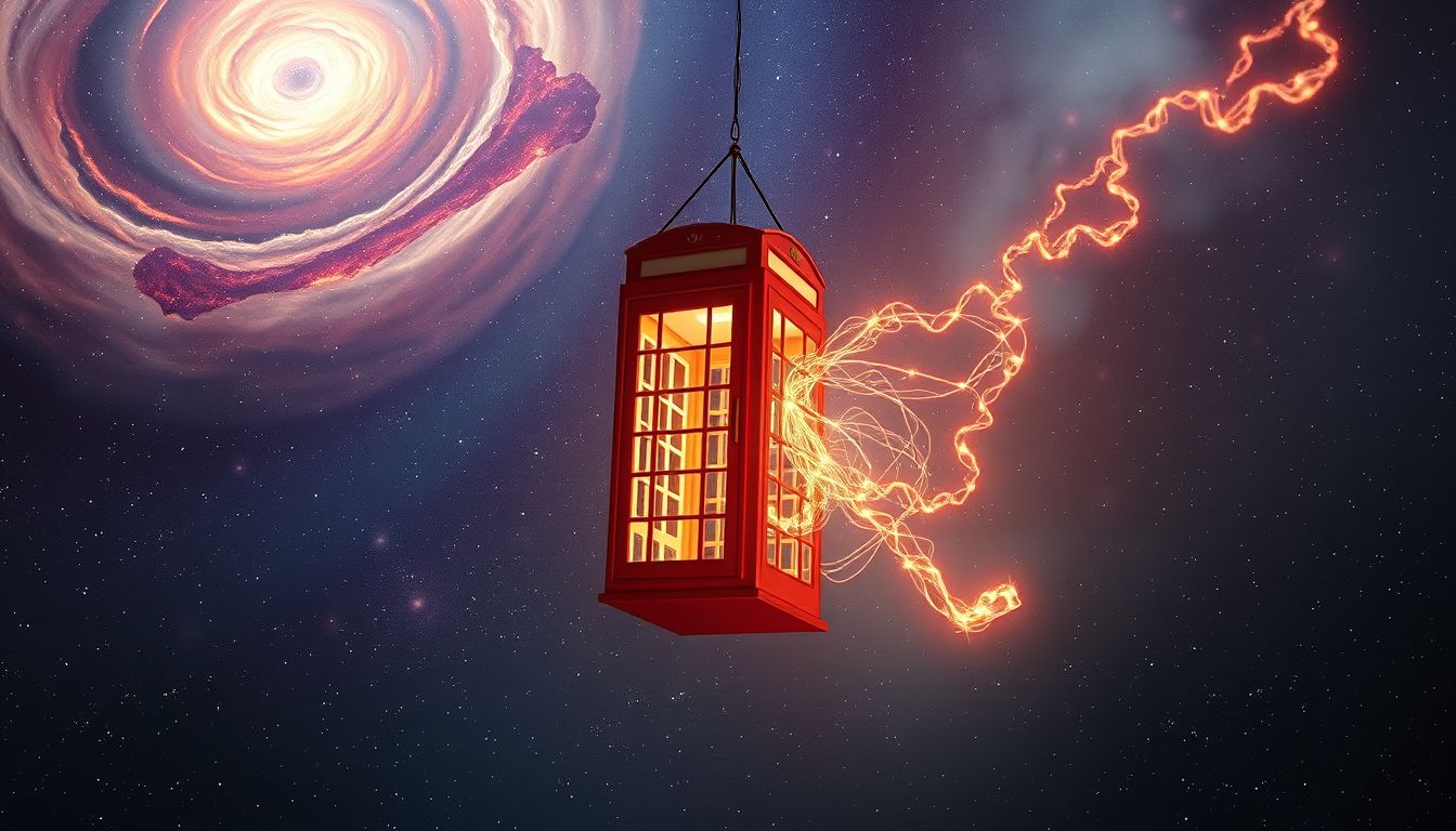 Eine rote Telefonzelle symbolisiert verborgene Kommunikationsmöglichkeiten und Chancen.