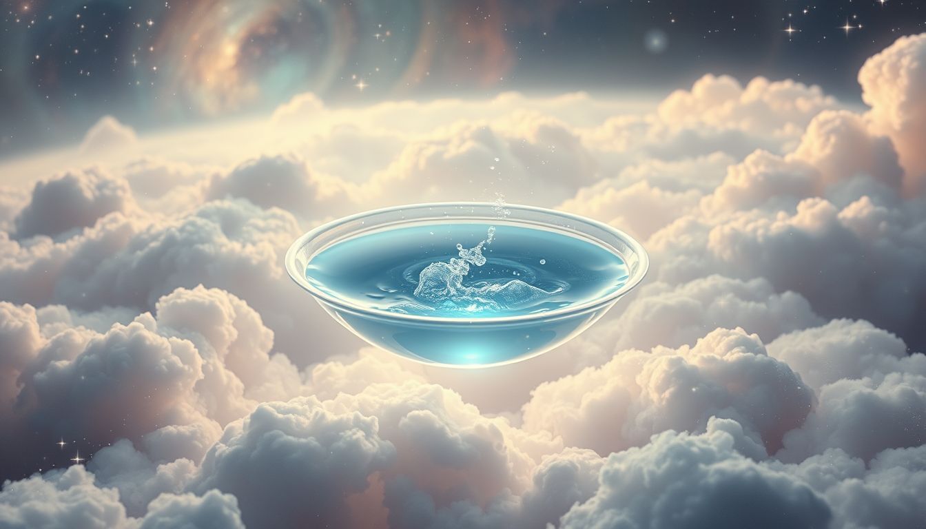 Ein Untertassen-Wassertraum symbolisiert emotionale Klarheit und Reinigung.