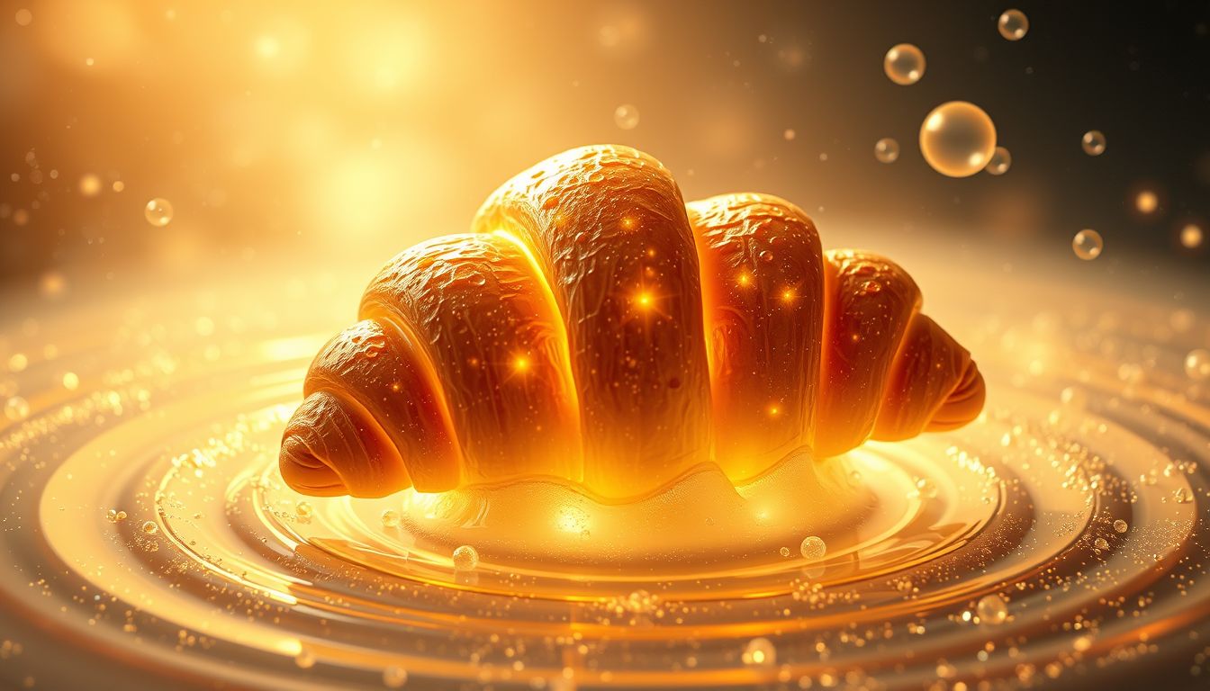 Ein Croissant mit Marmelade weckt süße Kindheitserinnerungen.