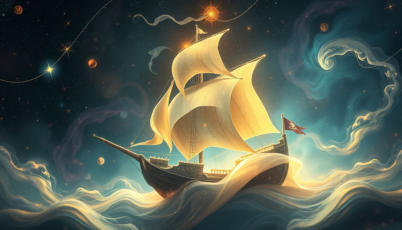 Ein Piratenschiff symbolisiert den Wunsch nach Freiheit und Rebellion.