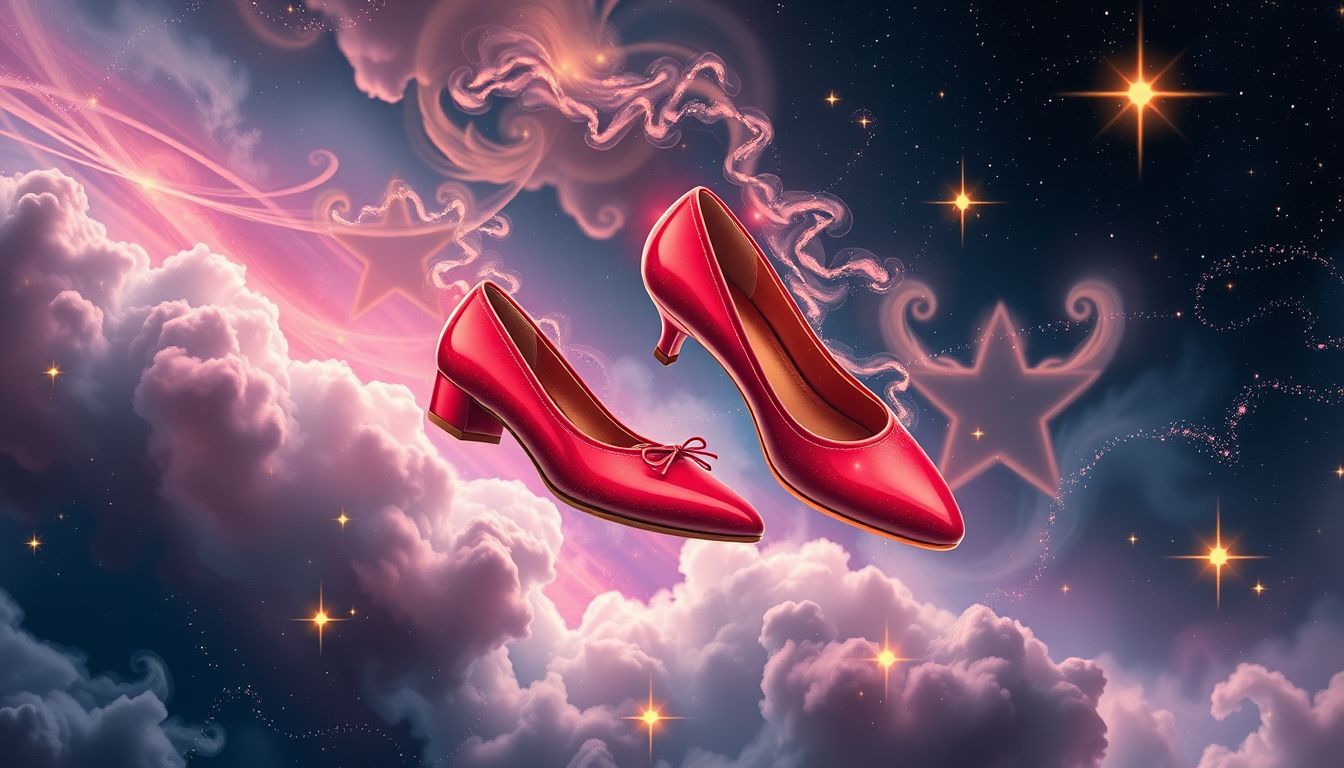 Das Tragen karminroter Schuhe symbolisiert Leidenschaft und Selbstbewusstsein.