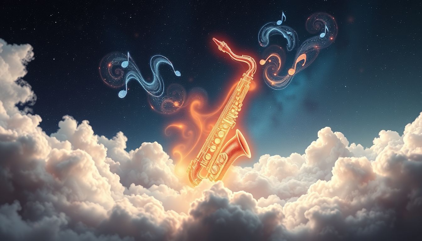 Das Saxophon symbolisiert Kreativität und emotionale Ausdruckskraft im Traum.