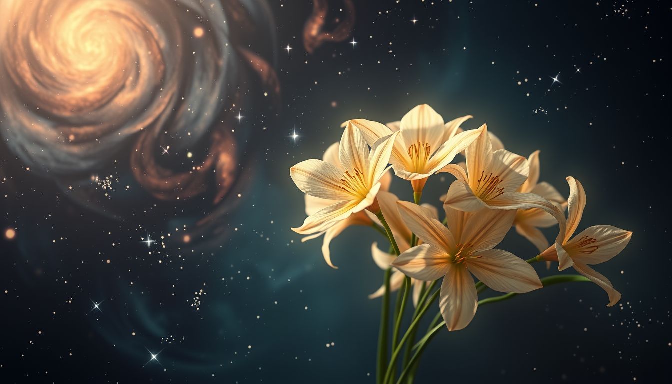 Akelei im Blumenstrauß symbolisiert Liebe und zarte Erinnerungen im Traum.