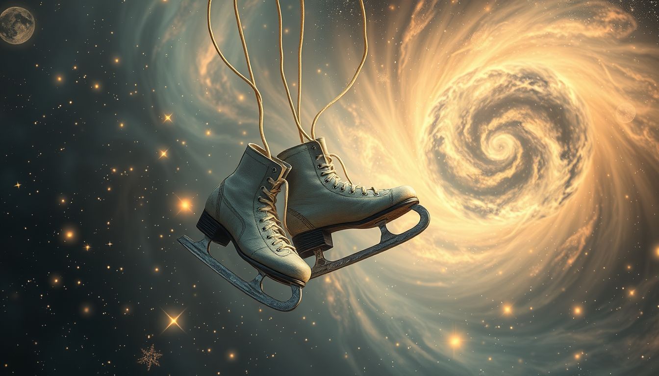 Alte Schlittschuhe im Traum symbolisieren veraltete Fähigkeiten oder Blockaden.