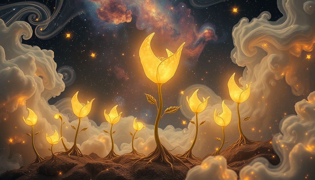 Das Ausladen von Pflanzen symbolisiert Wachstum und verborgene Potenziale.